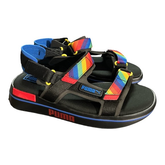 NWOB! PUMA Future Rider Rainbow Women's Sandals Size:US 6 - Picture 2 of 3